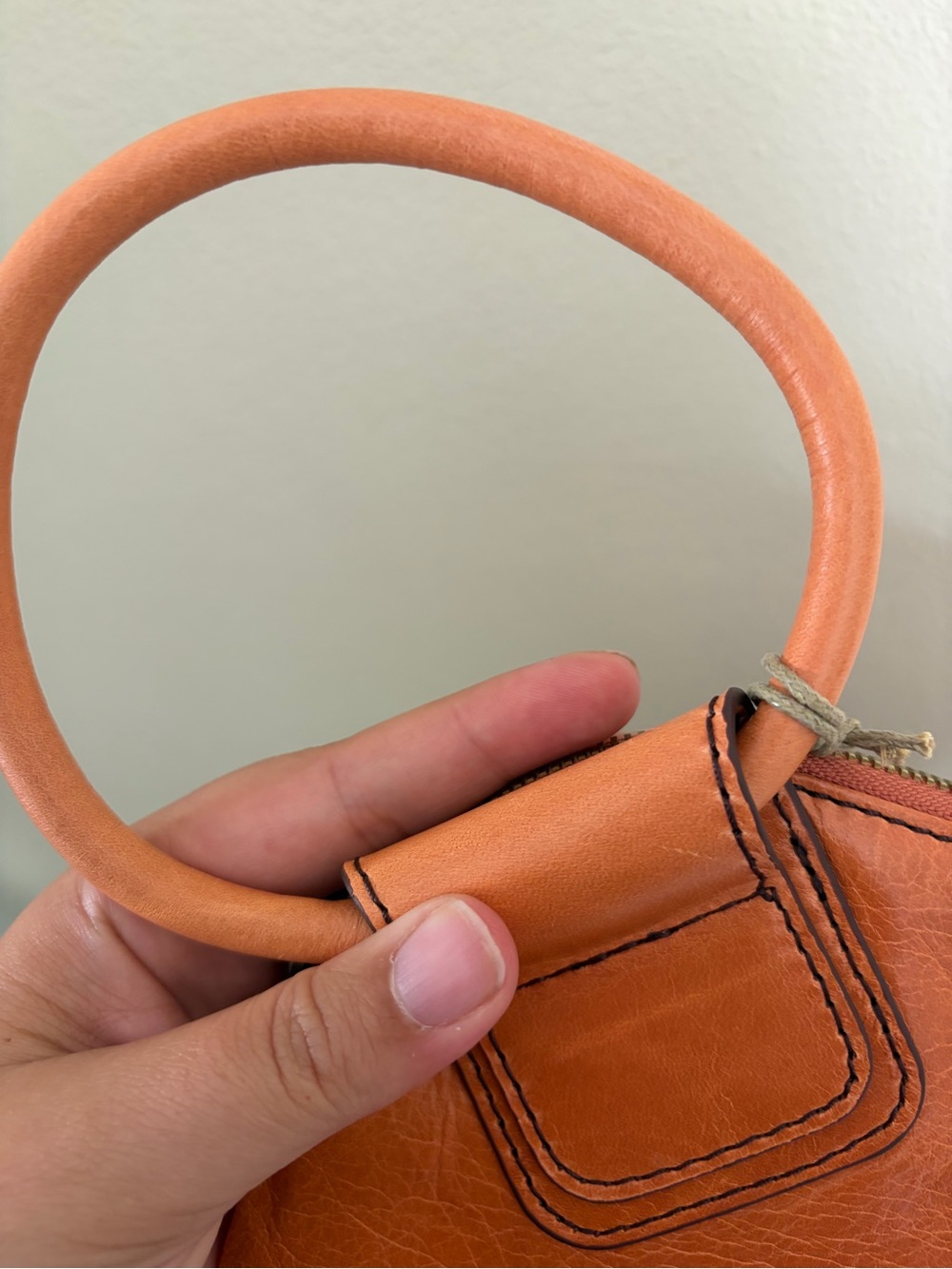 HOBO Leather Hobo Wristlet with Round Handle - Picture 3 of 9